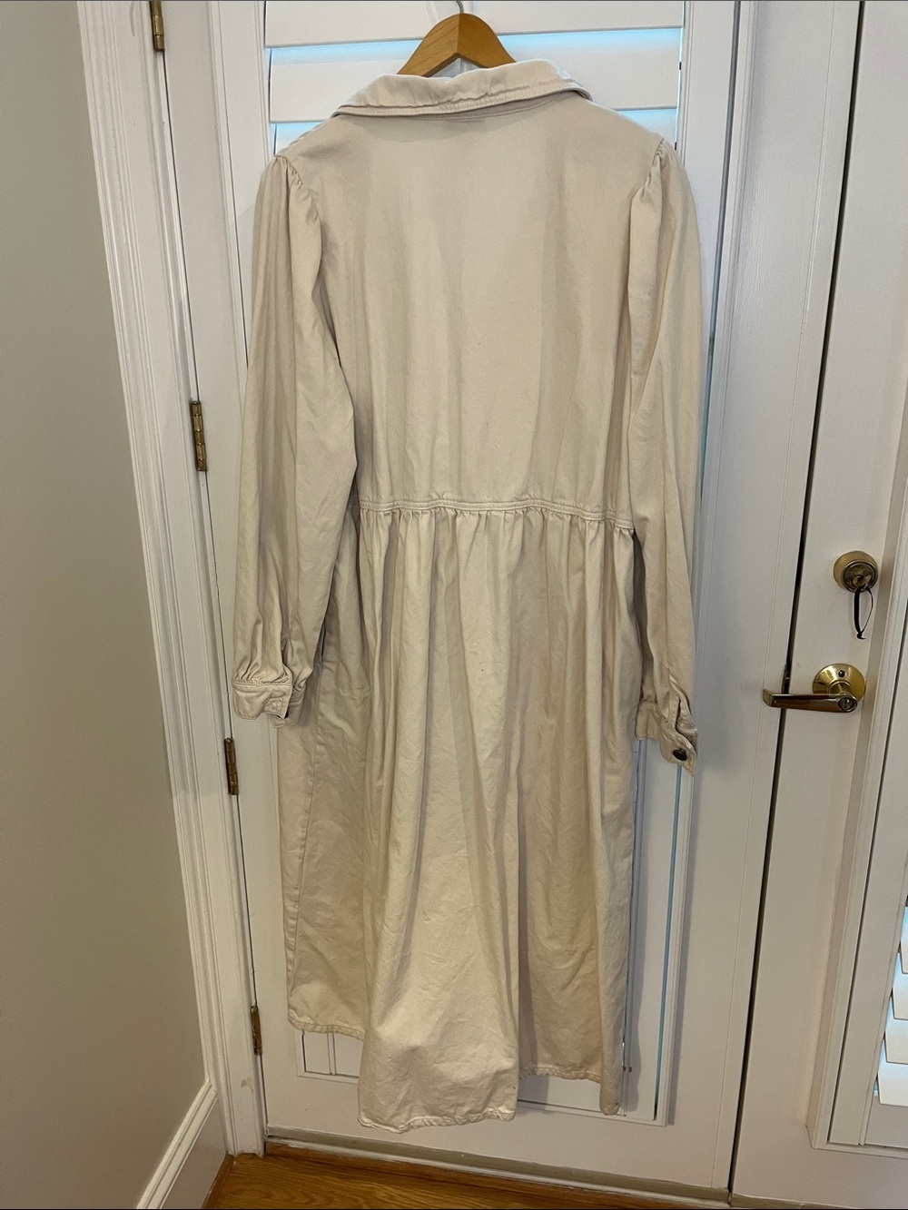 Anthropologie Aligne Gabriella Ecru Dress – Size 16 - Picture 10 of 10